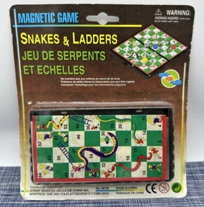 Vintage - Snakes And Ladders Magnetic Travel Game - No. k8156 - Sealed - Picture 1 of 4
