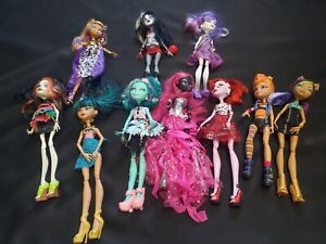 Lot Of 10 Rare And Collectible Monster High Dolls