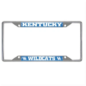 New NCAA Kentucky Wildcats Car Truck Chrome Metal License Plate Frame - Picture 1 of 2