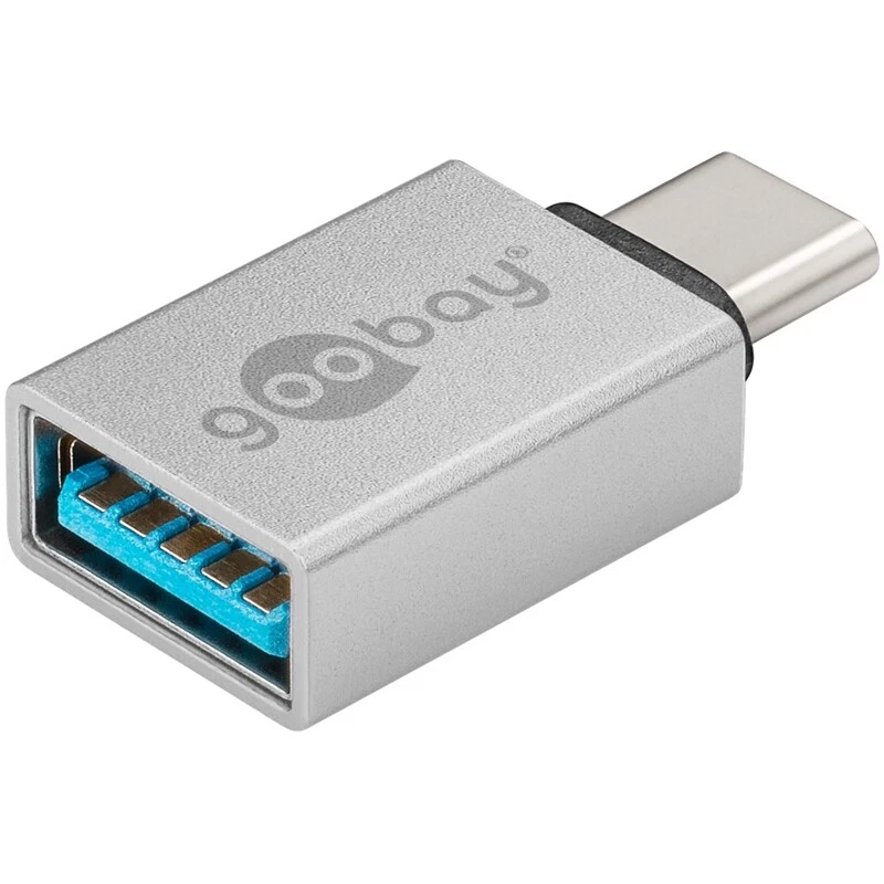 GOOBAY USB-Adapter USB-C™-Stecker auf USB3.0-Buchse A-Type silber