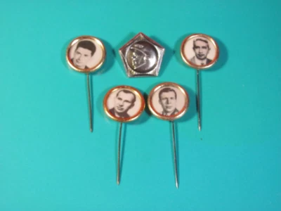 Vintage Soviet Space Souvenir Badges Cosmonauts Yuri Gagarin Old Style Retro 2 - Image 1 of 4