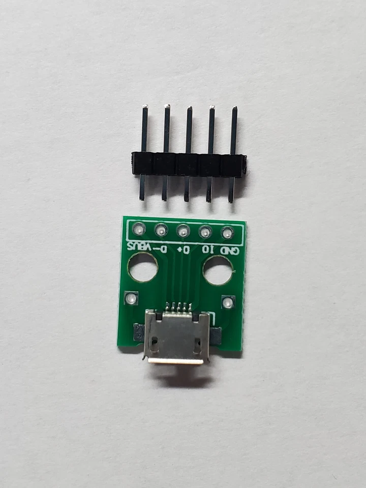 Adaptador USB a DIP 10 piezas 5 pines MICRO tipo B enchufe PCB placa prototipo con pines Foto 1 de 1