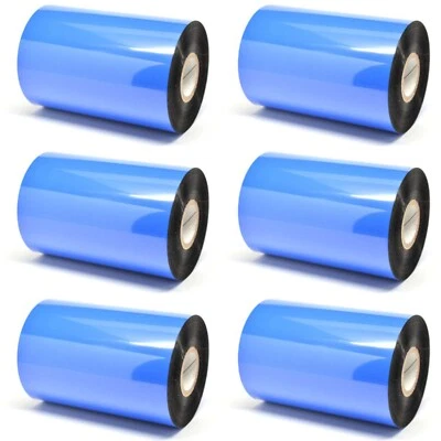 Cinta de transferencia térmica de alta calidad 4 pulgadas X 984 pies negra paquete de 6 Foto 1 de 4