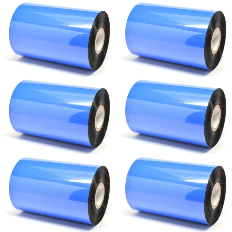 High Quality Thermal Transfer Ribbon 4 Inch X 984 Feet Black 6 Pack - Image 1 of 4