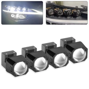 4x 1.5'' Mini Bi LED Projector Lens Headlight Hi/Lo Beam Retrofit Universal Kit - Picture 1 of 16