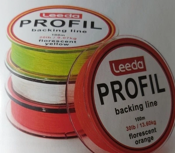 Leeda Profil Fly Line Backing Line 100m 20LB/30LB 3 Colours Trout/Salmon Fishing - Image 1 of 1