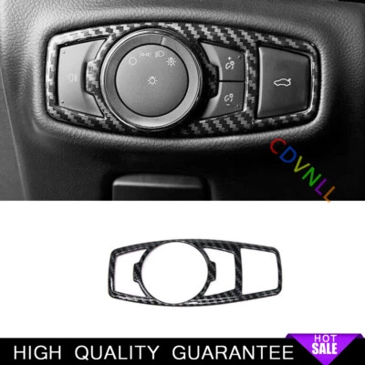Function Control Button Frame Trim 1* Fit For Lincoln MKX 2016-2018 Carbon Fiber - Image 1 of 4