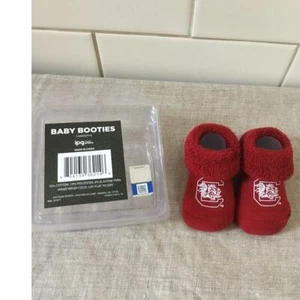 South Carolina Gamecocks IPG Baby Booties 3-6 months New - Picture 1 of 3