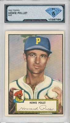 1952 Topps HOWIE POLLET #63 💎 DSG 5 EX - Image 1 of 2
