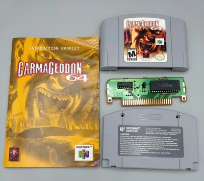 Carmageddon 64 N64 - CIB Complete In Box - Protector Is Included  - Image 1 of 2