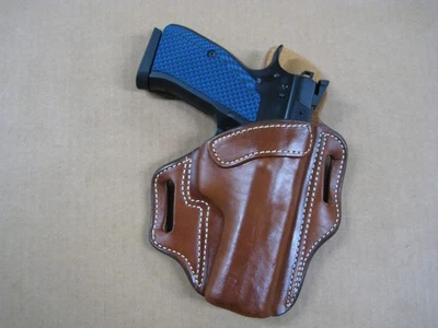 Azula Gun Holsters Custom  Leather 2 Slot Pancake Belt Holster - Image 1 of 4