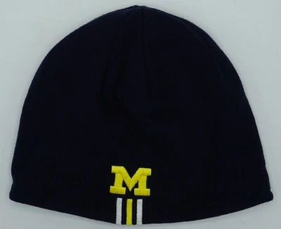 NCAA Michigan Wolverines Adidas Adult Reversible Knit Hat NEW SEE DESCRIPTION - Image 1 of 4