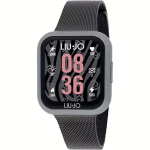 Smartwatch LIU JO LUXURY VOICE MINI SWLJ147 Acier Mesh Noir Touchscreen - Photo 1/2