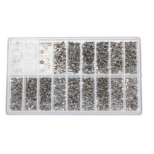 1 Box Stainless Steel & Plastic Eyeglass Sunglass Screws Nut Watchmaker Tools E - Picture 1 of 15
