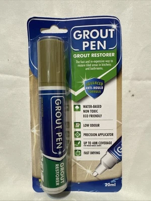 Grout Pen Beige Tile Paint Marker: Waterproof Tile Grout Colorant Pen - Wide Tip - Image 1 of 3
