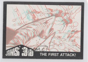1983 Topps Jaws 3-D The First Attack! #3 0b6