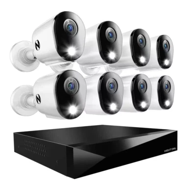 Night Owl 12 canales (8 cables 4 Wi-Fi) 2K 2 TB DVR sistema de cámara de seguridad Foto 1 de 4