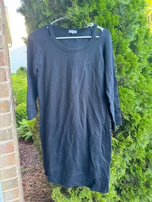 Mini vestido negro manga larga Splendid para mujer talla mediana Foto 1 de 3