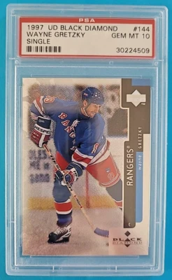 1997-98 Wayne Gretzky UD Black Diamond Single #144 PSA 10 GEM MINT - Image 1 of 3