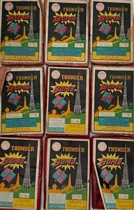 Etiqueta de Fuegos Artificiales THUNDER BOMB Marca Caballo De Colección - Hecha en China (SOLO ETIQUETA) - Imagen 1 de 10