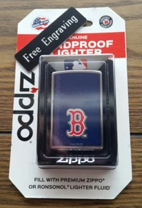 FREE ENGRAVING (PERSONALIZED) Boston Red Sox Zippo Lighter - Picture 1 of 6