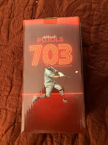 ALBERT PUJOLS 703 HOME RUNS ST. LOUIS CARDINALS BOBBLEHEAD 7-15-23 SGA Cover