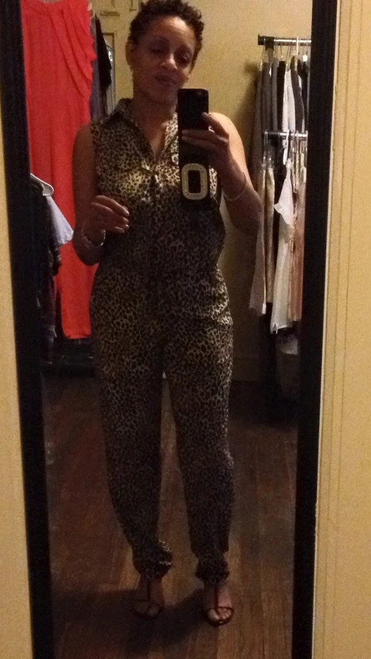 Mono para mujer Ralph Lauren nuevo con etiquetas marrón estampado animal 10 ¡En oferta!! Foto 1 de 4