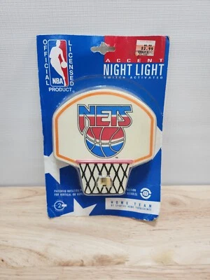 Баскетбольное кольцо New Jersey Nets NBA со штепсельной вилкой ночник от Spartus - Изображение 1 из 2