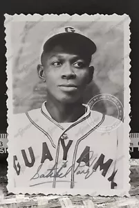 Satchel Paige LBPPR Custom Card Deckle Edge Style Guayama Brujos - Picture 1 of 1