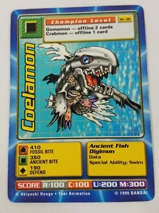 Coelamon St-36 Digimon Digi Battle Digital Monsters Series 1 Bandai 1999 - Picture 1 of 2