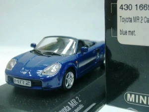WOW EXTREM SELTEN Toyota MR2 Mk3 W30 1,8L Cabriolet 2000 blau 1:43 Minichamps - Bild 1 von 3