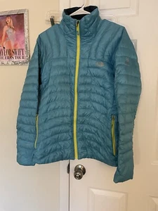 The North Face Womens Summit Series 800 Zip Front Puffer Down Blue Size Large - Picture 1 of 10