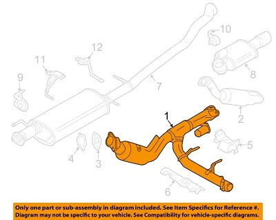 FORD OEM 15-17 Expedition Exhaust Components-Converter Pipe FL1Z5E212C — 第 1/2 张图片