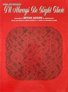 Bryan Adams I'll Always Be Right There Song Sheet Music Book s1 - Picture 1 of 3