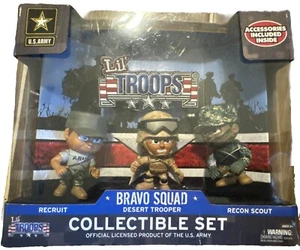 Lil Troops U.S. Army Bravo Squad 3 Figures Recruit Desert Trooper 2.5 Inches - Picture 1 of 11