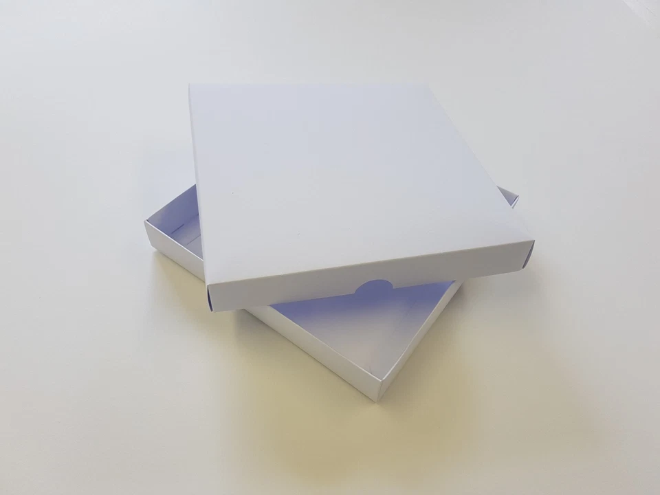 STELLA CRAFTS 5 6"X6" Greeting Card Boxes, Gift Boxes White Boxboard. Free Delivery