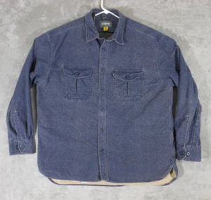 Camisa Cabela's Franela Para Hombre XL Abotonada Manga Larga Azul Informal Exterior - Imagen 1 de 15