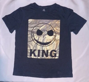 Disney Nightmare Before Christmas Herren Small Youth Large schwarz King Shirt - Bild 1 von 4