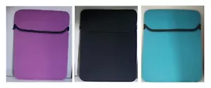 tablet ipad cover 10" 10.1" neoprene protective sleeve bag case black pink blue - Picture 1 of 4