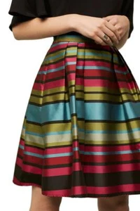 NWT Anthropologie Stripe Taffeta Skirt, by Eva Franco - size 4 - Picture 1 of 6
