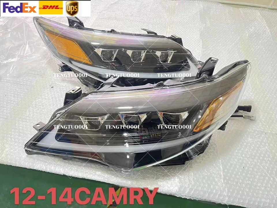 Faros de lámpara delantera proyector DRL con LED para Toyota Camry 2012-2014 Foto 1 de 1