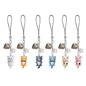 Lovely Hand Beaded Cats Designs Phone Accessory Sturdy Resin Charm for Bags - Picture 1 of 14