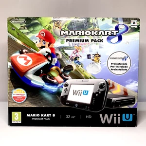 CONSOLE NINTENDO WII U 32GB NERA COMPLETA OTTIMA SCATOLA + MARIO KART 8 WIIU - Imagen 1 de 24