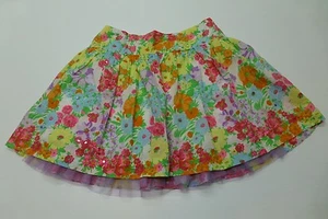 Justice Skirt Girls Size 12 Floral Woven Skirt Great Condition - Picture 1 of 3