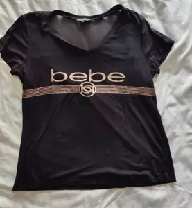Bebe Sport Camicia Nera Medium M - Foto 1 di 5