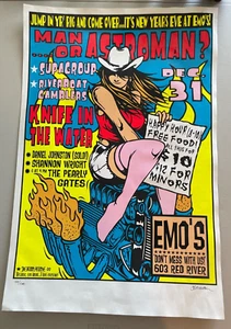 Man Or Astro Man Gig Poster Knife In The Water Hand Numbered And Signed #126/200 - Picture 1 of 11