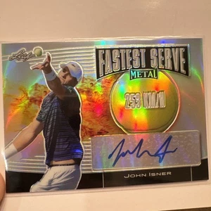 John Isner 2016 Leaf Metal Signature Auto # 1/7 - Bild 1 von 4