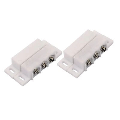 2Sets Magnetic Reed Switch Normally Open Closed NC NO Door Alarm Window Security - Image 1 of 4
