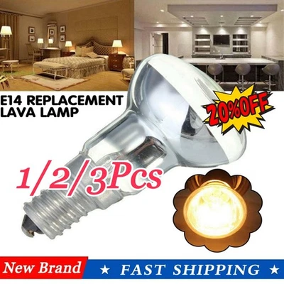 1-4pcs Lava Lamp Bulb 240V R39 E14 25W Reflector Type Bulb, Glitter New - Image 1 of 4