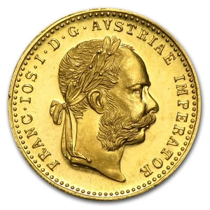 Austria Oro 1915 1 Ducat BU-Prooflike - Imagen 1 de 2
